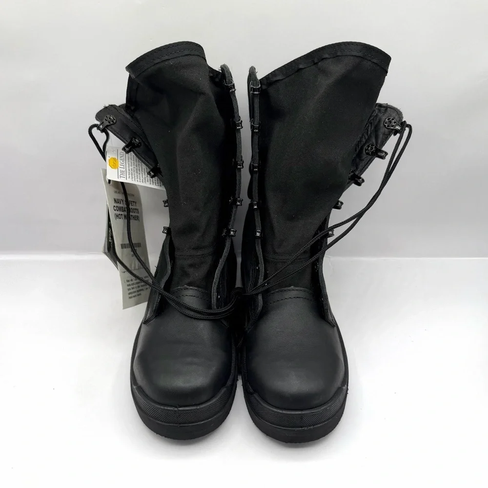 Rocky 6129 Navy Boots 4.5W Unisex Steel Toe Made in USA Vibram Sole NEW WITH TAG